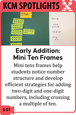 Early Addition Strategies within 100: Mini Ten Frames